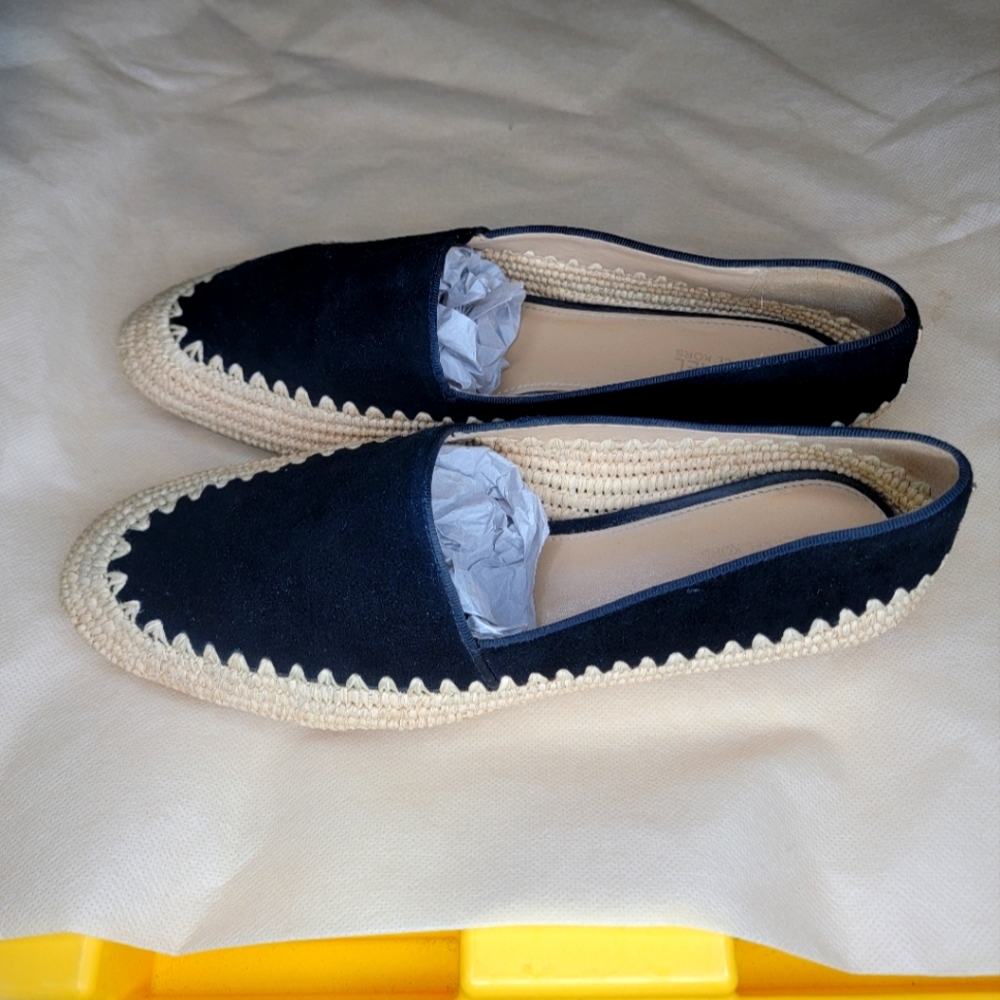 Michael Kors Bahia Slip On Espadrilles Suede and Jute